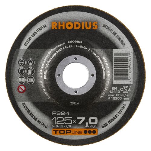 Rhodius Schruppscheibe RS24 Alu - 125x7mm