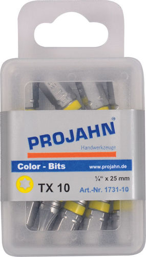 Projahn Color Bits 1/4" TX 10x25 - 50 Stück