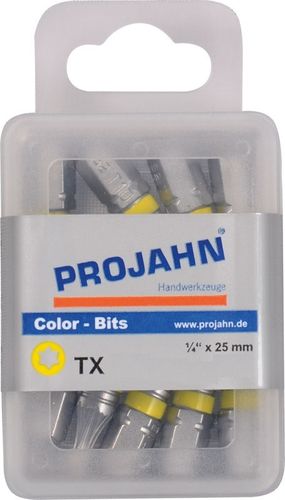 Projahn Color Bits 1/4" TX 10x25 - 10 Stück